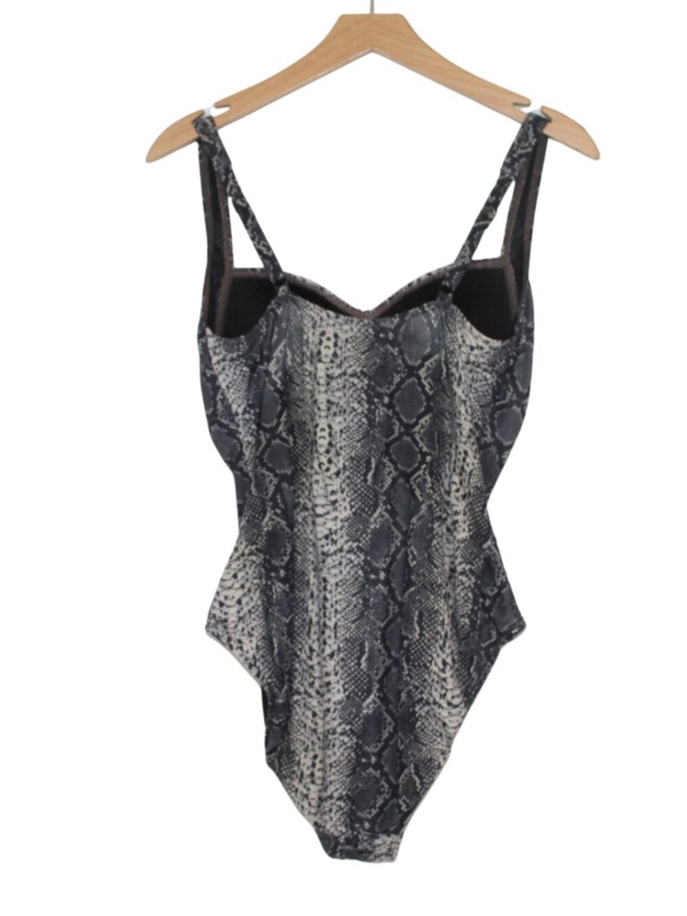 Bond-eye one piece ruched slimming snakeskin adjustable swimsuit size 8 - Picture 3 of 11